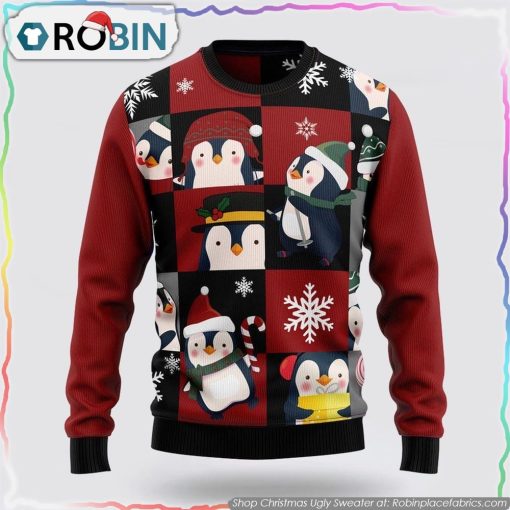 Cute Penguin Christmas Ugly Sweater