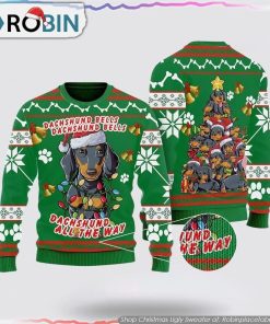 Dachshund Dog Bells Christmas Ugly Christmas Sweater Dog Lover Christmas Sweater Dachshund Dog Bells Christmas Ugly Christmas Sweater Dog Lover Christmas Sweater