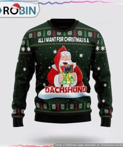 Dachshund Dog Gift Christmas Ugly Sweater Dog Lover Christmas Sweater