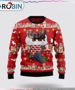 Dachshund Dog Light Up Ugly Christmas Sweater Dog Lover Christmas Sweater