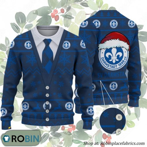 Darmstadt 98 Bundesliga Team Ugly Christmas Sweater