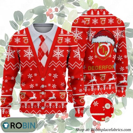 Degerfors IF Allsvenskan Ugly Christmas Sweater