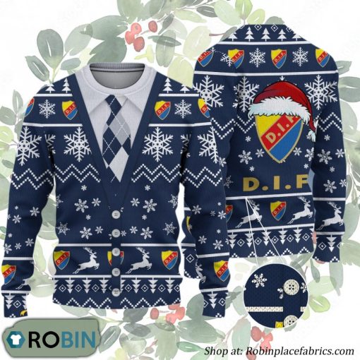 Djurgardens IF Fotbollsforening Allsvenskan Ugly Christmas Sweater