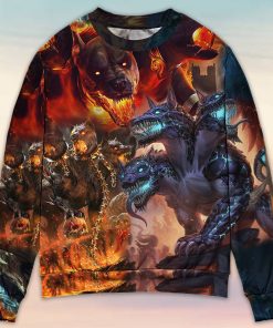 Dog Larva And Frozen Christmas Ugly Sweater, Sweatshirt