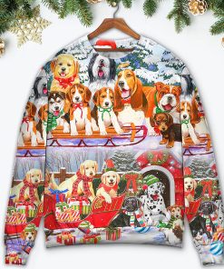 Dog Snowman Christmas Tree Merry Xmas Christmas Ugly Sweater, Sweatshirt