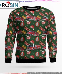 Dorothy, NJ, Dorothy Volunteer Fire Department Christmas Ugly Sweater