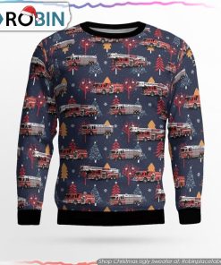 Dover, NJ, Picatinny Arsenal Fire & Emergency Services AOP Ugly Sweater