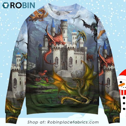 Dragon Love Life Beautiful Ugly Christmas Sweater