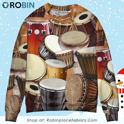 Drum It’s Not A Hobby It’s A Lifestyle Christmas Ugly Sweater, Sweatshirt