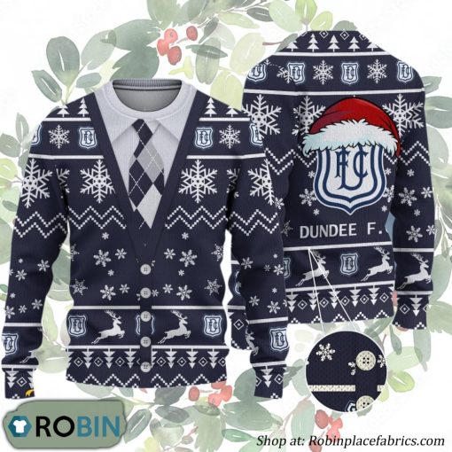 Dundee FC Scottish Professional Football League Ugly Christmas Sweater