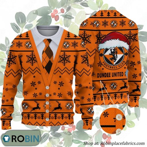 Dundee United FC Scottish Professional Football League Ugly Christmas Sweater