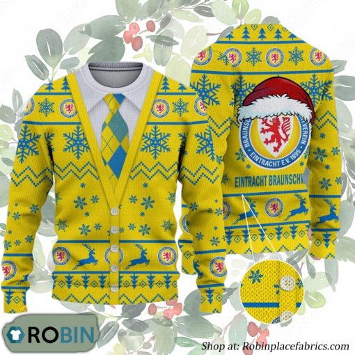 Eintracht Braunschweig Bundesliga Team Ugly Christmas Sweater