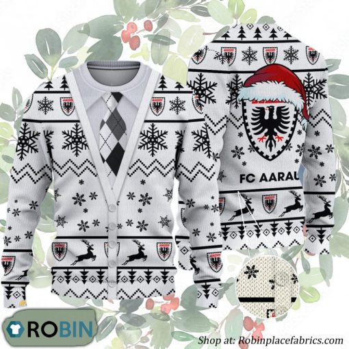 FC Aarau Swiss Football League Ugly Christmas Sweater