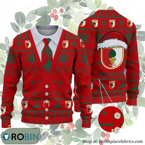 FC Augsburg Bundesliga Team Ugly Christmas Sweater