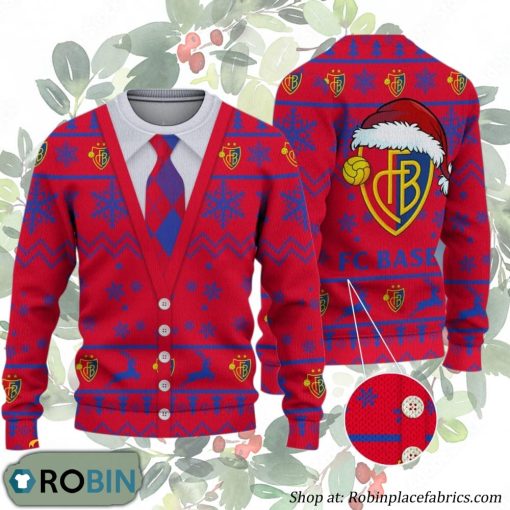 FC Basel Swiss Football League Ugly Christmas Sweater