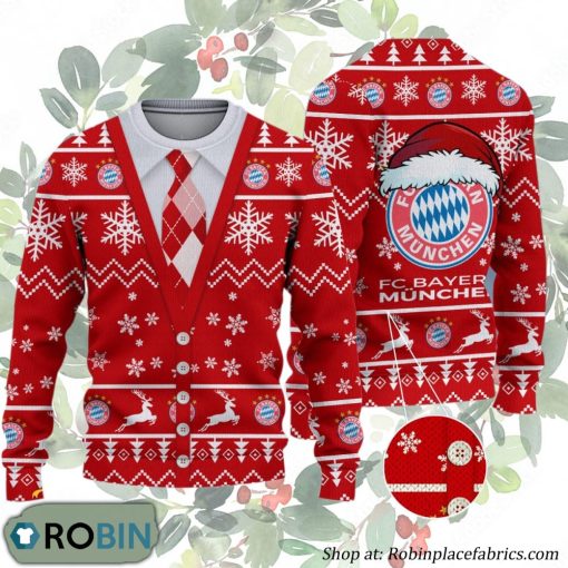 FC Bayern Munchen Bundesliga Team Ugly Christmas Sweater