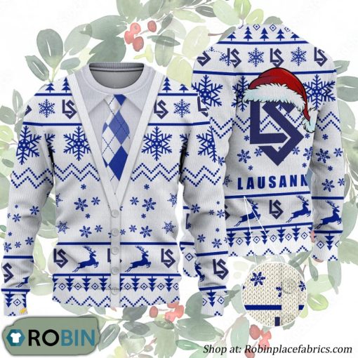 FC Lausanne-Sport Swiss Football League Ugly Christmas Sweater