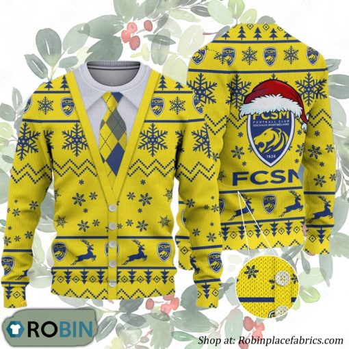 FC Sochaux-Montbeliard Ligue 1 & Ligue 2 Ugly Christmas Sweater