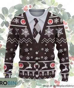 FC St. Pauli Bundesliga Team Ugly Christmas Sweater FC St. Pauli Bundesliga Team Ugly Christmas Sweater