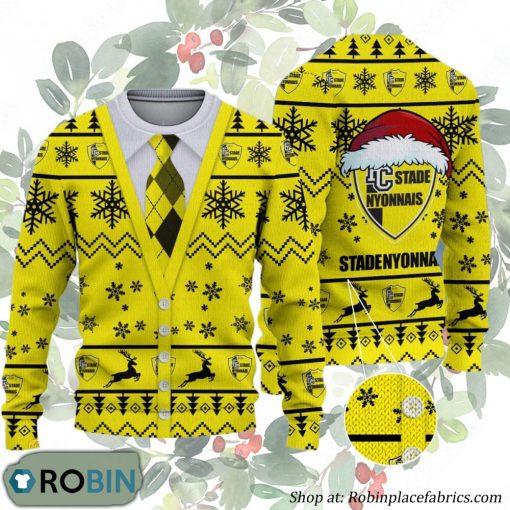 FC Stade Nyonnais Swiss Football League Ugly Christmas Sweater