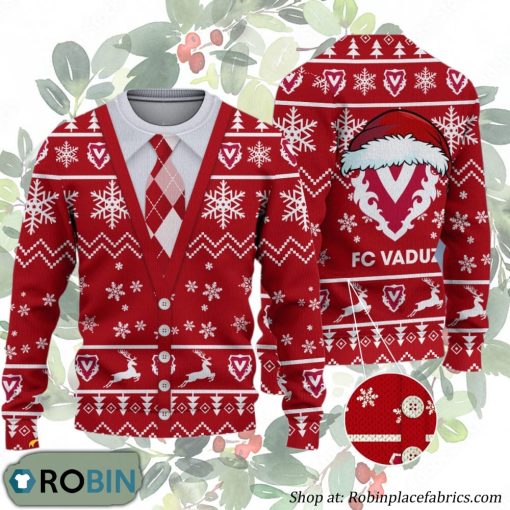 FC Vaduz Swiss Football League Ugly Christmas Sweater