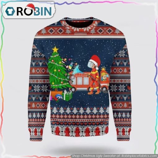 Firefighter Presents Ugly Christmas Sweater Christmas Gifts For Firefighters