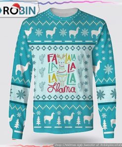 FLa La La Llama Awesome Ugly Christmas Sweater Gifts For Pet Lover