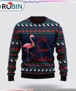 Flamingo Be Xmas Fabulous Ugly Sweater