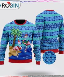 Flamingo Christmas Ugly Sweater