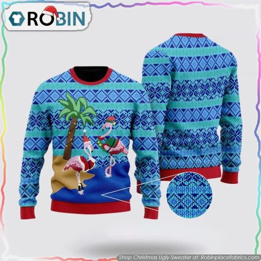 Flamingo Christmas Ugly Sweater