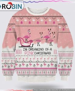 Flamingo Dream Ugly Christmas Sweater Gifts For Pet Lover