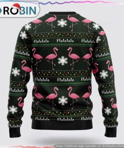 Flamingo Flalala Christmas Ugly Sweater Gifts For Pet Lover