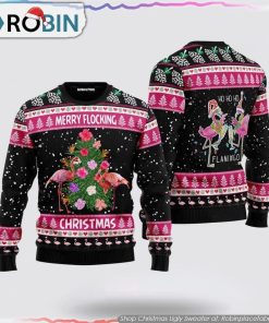 Flamingo Merry Flocking Christmas Christmas Ugly Sweater