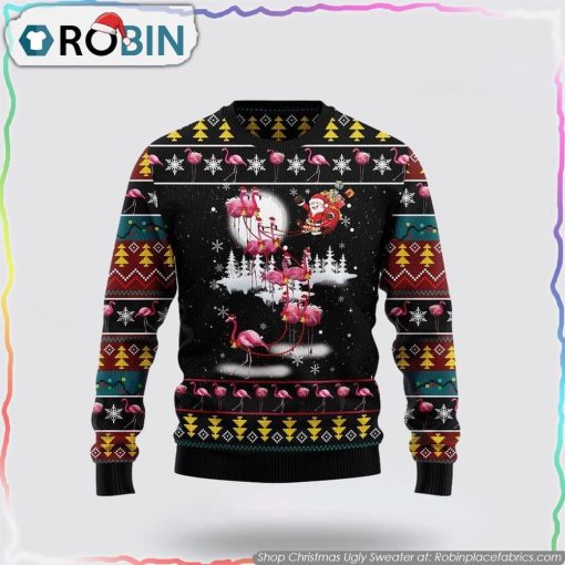 Flamingo Reindeer Christmas Ugly Sweater Gifts For Pet Lover