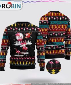 Flamingo Reindeer Christmas Ugly Sweater Gifts For Pet Lover