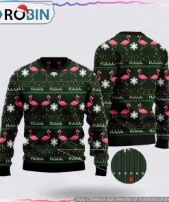 Flamingo Ugly Christmas Sweater For