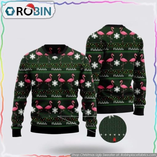 Flamingo Ugly Christmas Sweater For