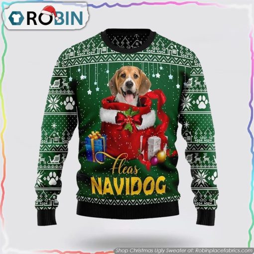Funny Christmas Gift Beagle Ugly Christmas Sweater Pet Lover Christmas Sweater