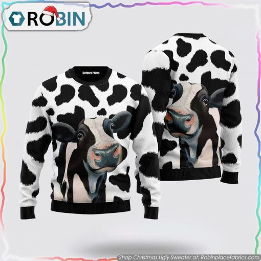 Funny Cow Ugly Christmas Sweater Gifts For Pet Lover