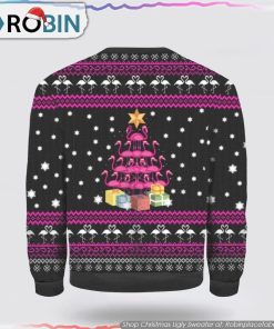 Funny Flamingo Tree Christmas Ugly Sweater