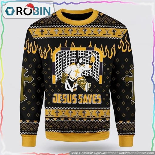Funny Jesus Saves Ugly Christmas Sweater
