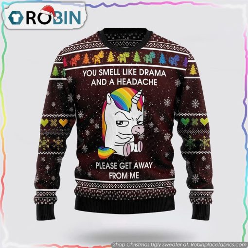 Funny Unicorn Christmas Ugly Sweater