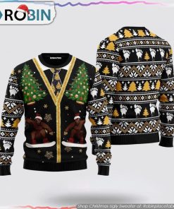 Funny Vintage Bigfoot Sasquatch Ugly Christmas Sweater Gifts For Bigfoot Lovers Funny Vintage Bigfoot Sasquatch Ugly Christmas Sweater Gifts For Bigfoot Lovers