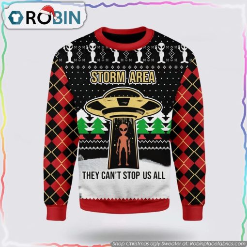 Get Festive With Alien Storm Area Ugly Christmas Sweater