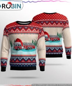 Get Festive With Georgia Columbus Fire And EMS Ugly Christmas Sweater Christmas Gifts For Firefighters Get Festive With Georgia Columbus Fire And EMS Ugly Christmas Sweater Christmas Gifts For Firefighters