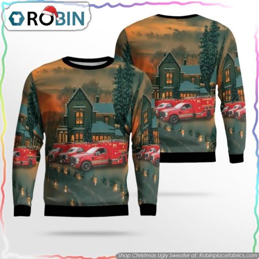 Get Festive With Jacksonville Fire Rescue Ugly Christmas Sweater Christmas Gifts For Firefighters