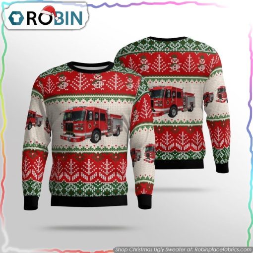 Get Festive With Ohio Columbus Division Of Fire Ugly Christmas Sweater Christmas Gifts For Firefighters