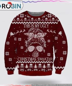Get Festive With the Skull Christmas Ugly Sweater Get Festive With the Skull Christmas Ugly Sweater