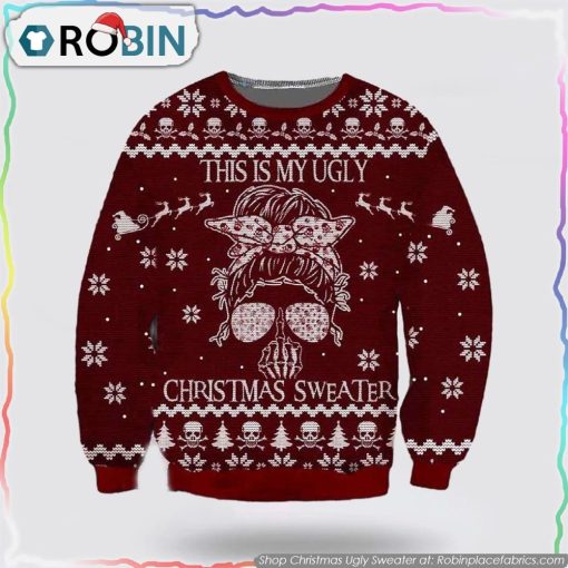 Get Festive With the Skull Christmas Ugly Sweater