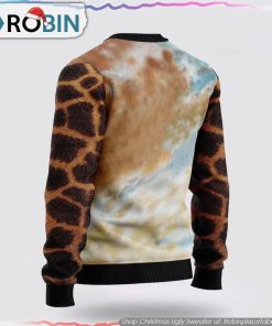 Giraffe Butterfly Ugly Christmas Sweater Gifts For Pet Lover